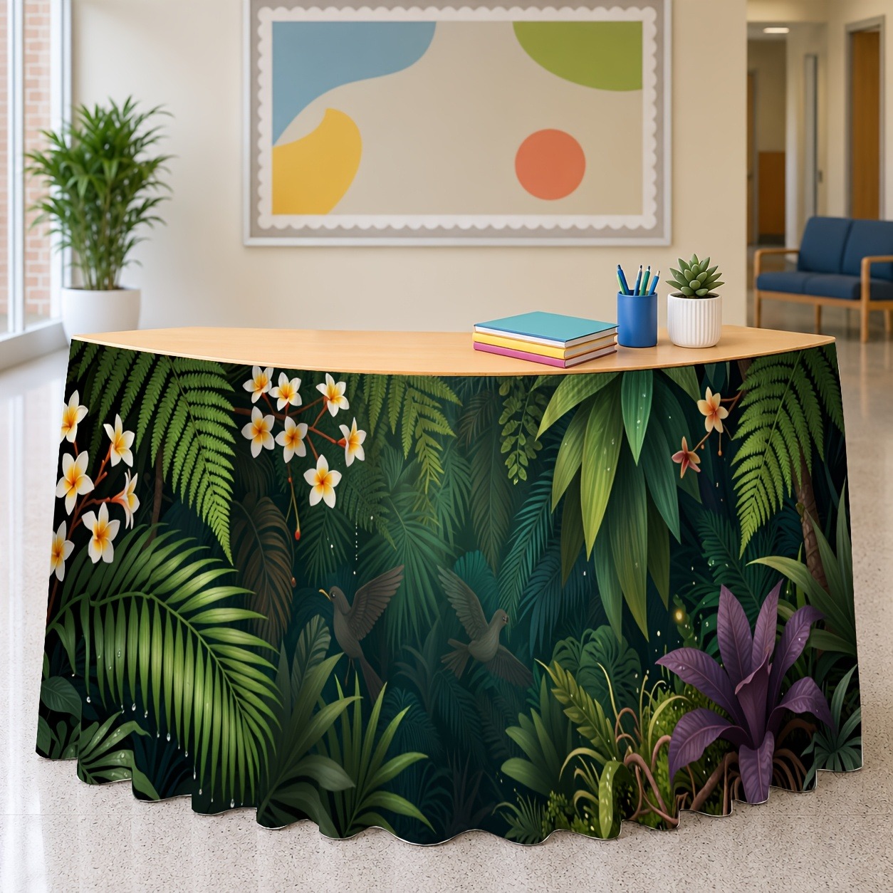 Green exotic plant decorations - Home Office Work Table review and price