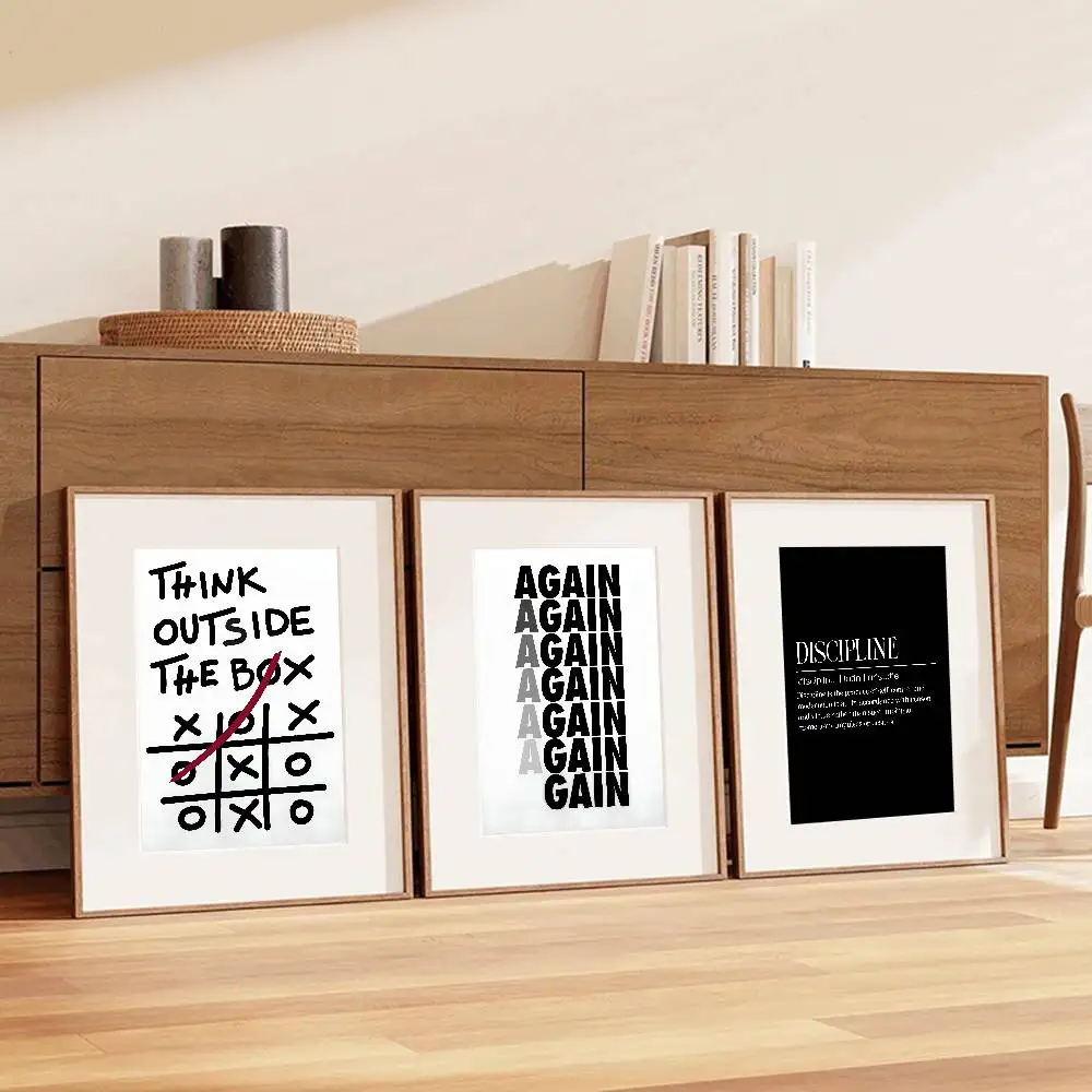 Black White Inspirational Text - Home Office Room Inspiration review and price