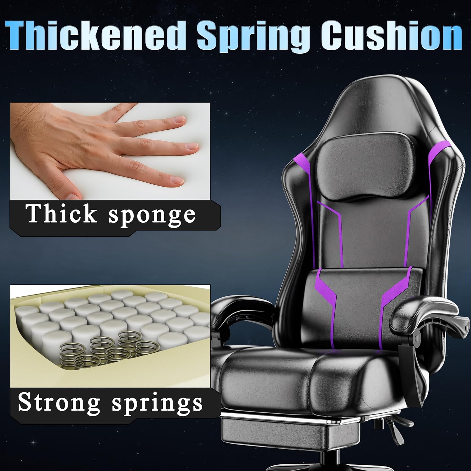 Ergonomic Gaming Chair with Po - Ergonomic Office Chair review and price