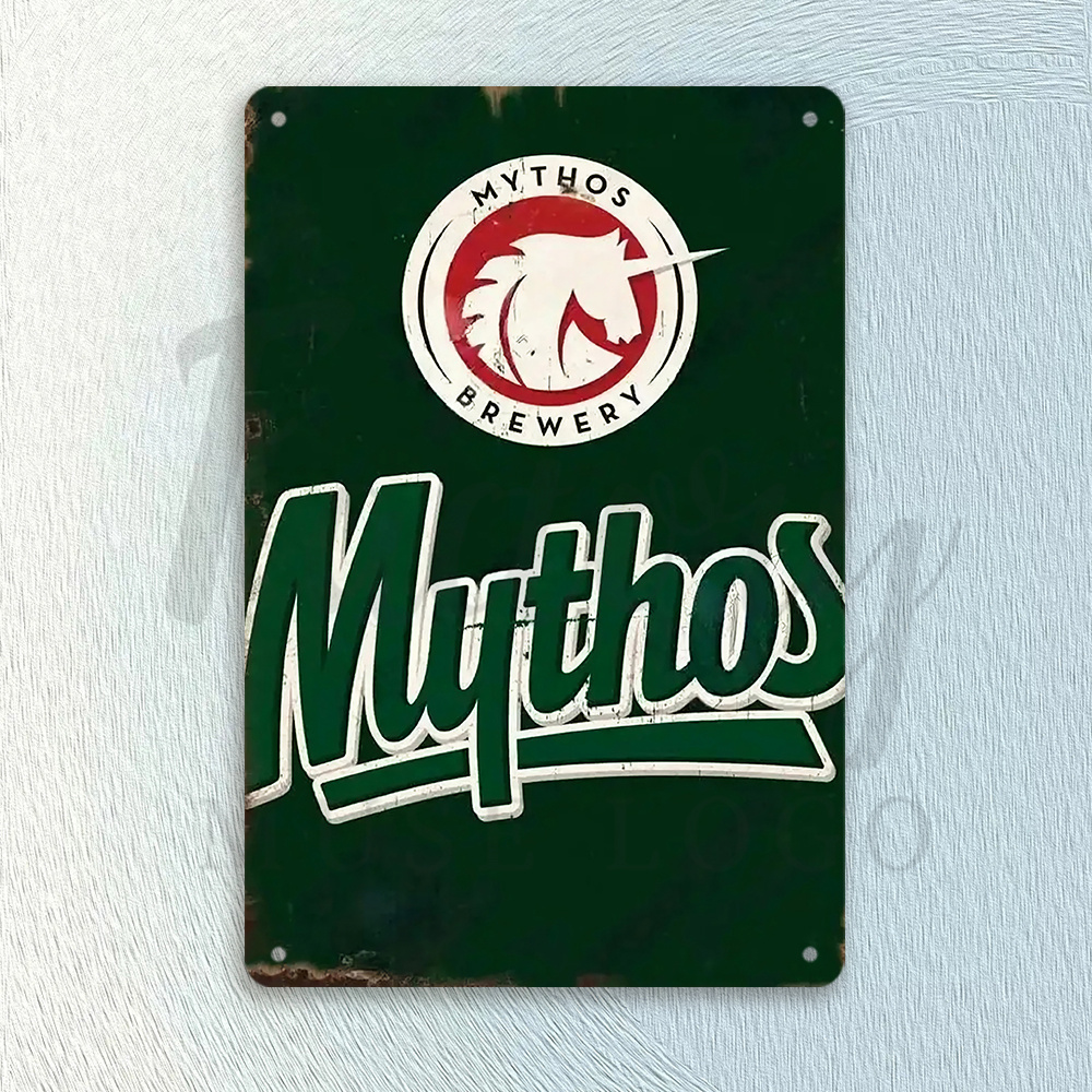 Mythos Brewery Vintage Metal T - Home Office Logo review and price