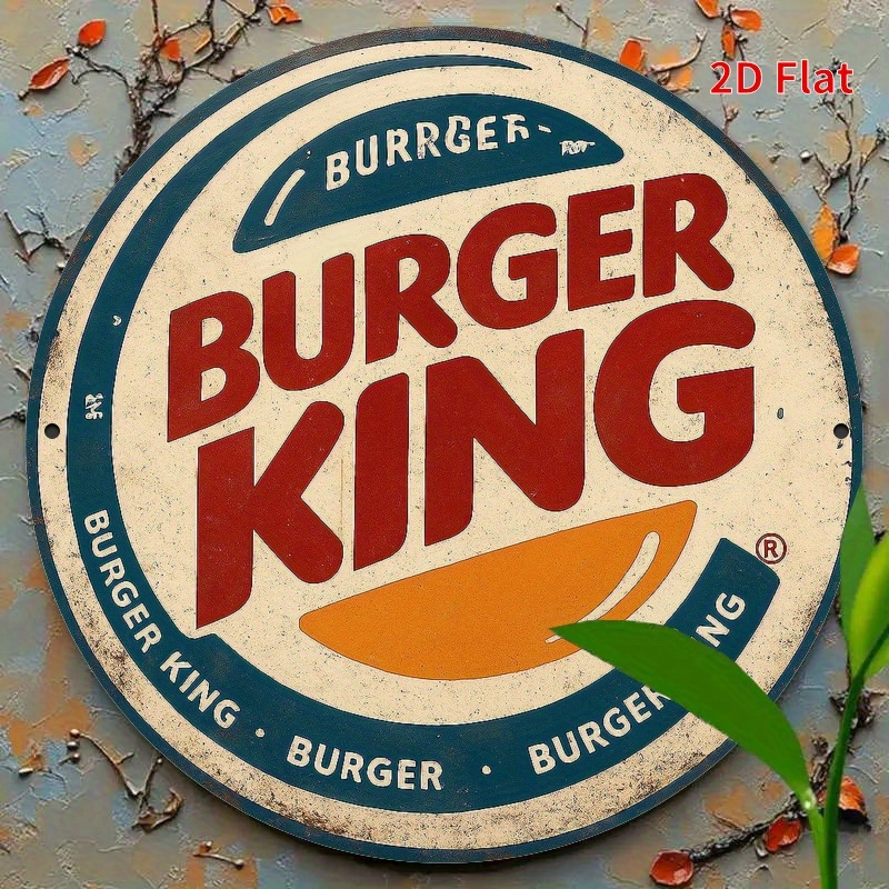 Burger King Retro wooden logo  - Home Office Logo review and price