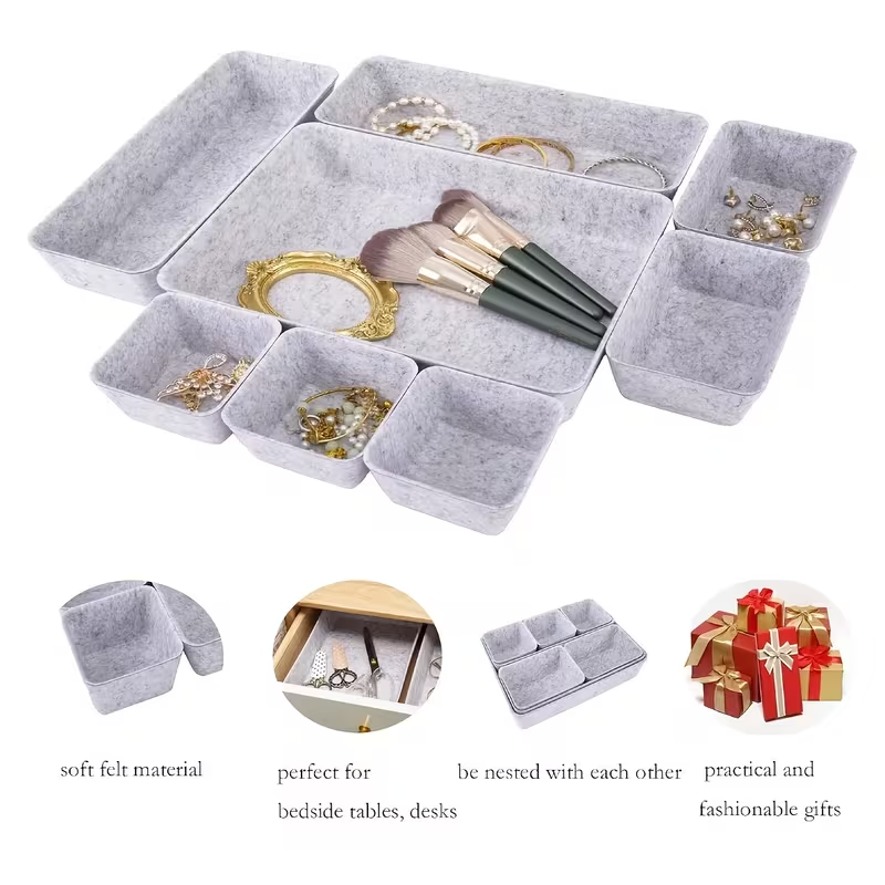 Drawer Felt Storage Box Soft D - Home Office Work Table review and price