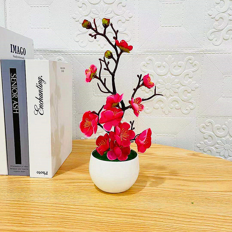 Simulation Plum Flower Pot Pla - Home Office Layout review and price