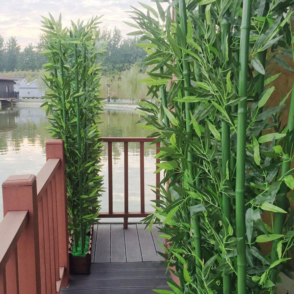 10pcs Artificial Green Bamboo  - Home Office Layout review and price