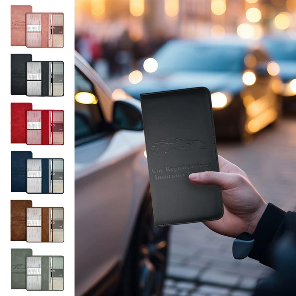 PU Leather Car Registration In - Document Holder Stand review and price
