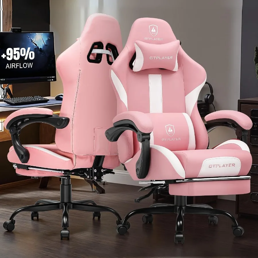 Gaming Chair with Foot Rest Po - Ergonomic Office Chair review and price