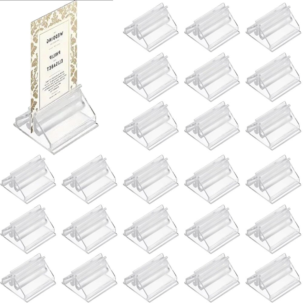 12/24/48Pcs Mini Clear Stands  - Document Holder Stand review and price