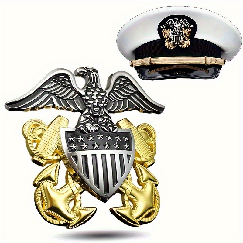 US Naval Officer Hat Badge Eag - Home Office Logo review and price