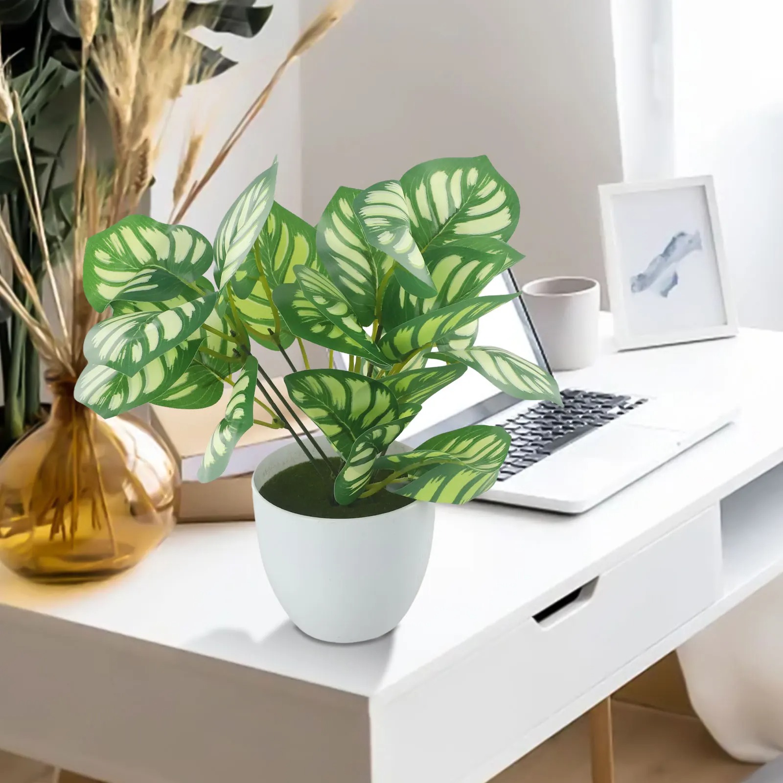 1PC Artificial Foliage Plant P - Home Office Layout review and price